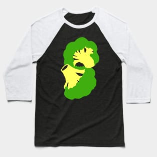 Broccoli Cutout Artwork - Warhol Vegetables (Vegetarian or Vegan Idea) Baseball T-Shirt